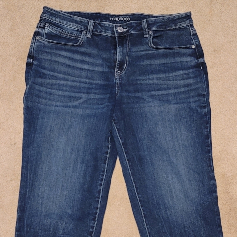 Women's Maurices Boyfriend Fray Hem Crop Jeans